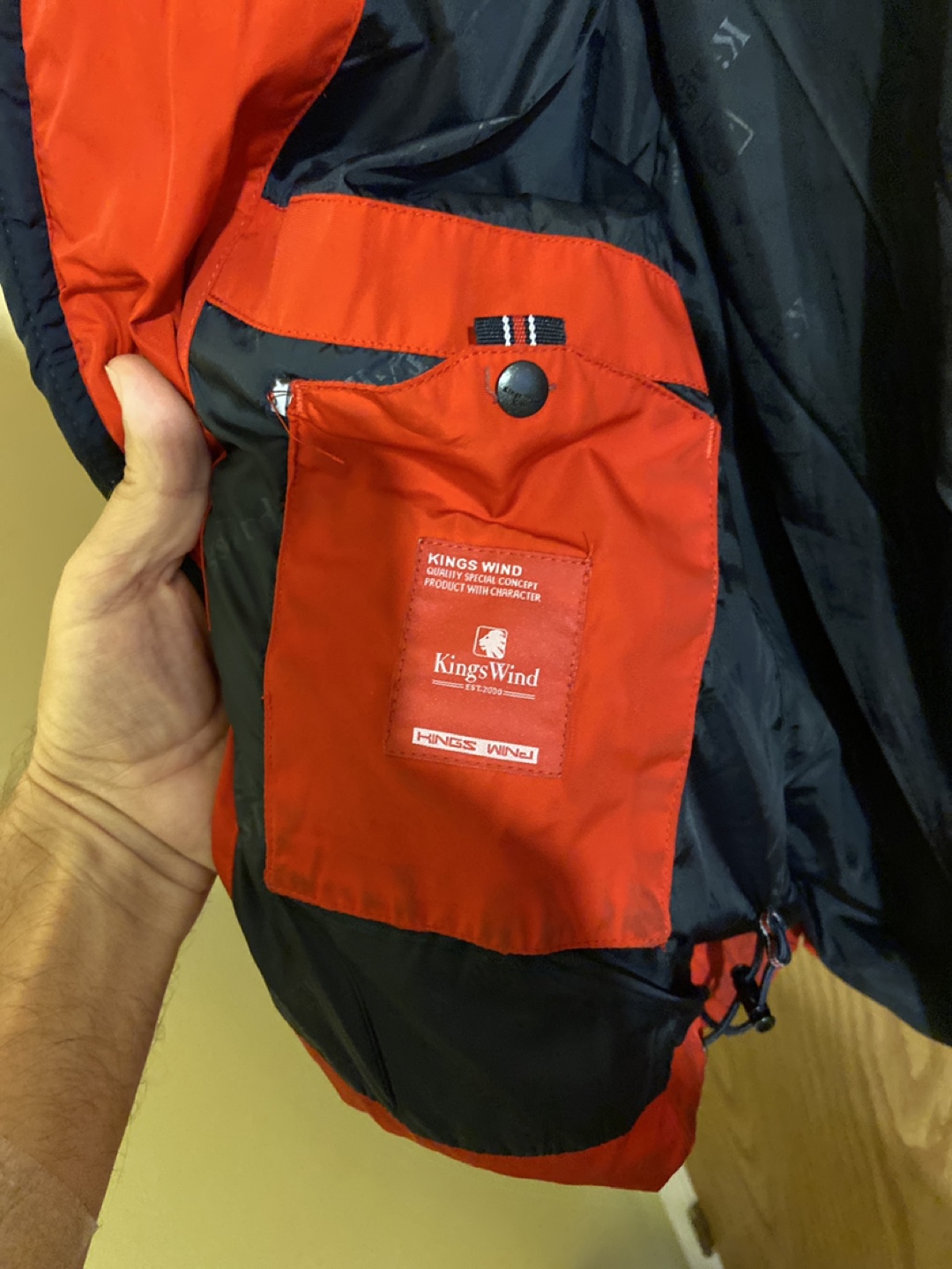 Kings Wind Winter Puffer Jacket - Red and blue Levi - photo 3