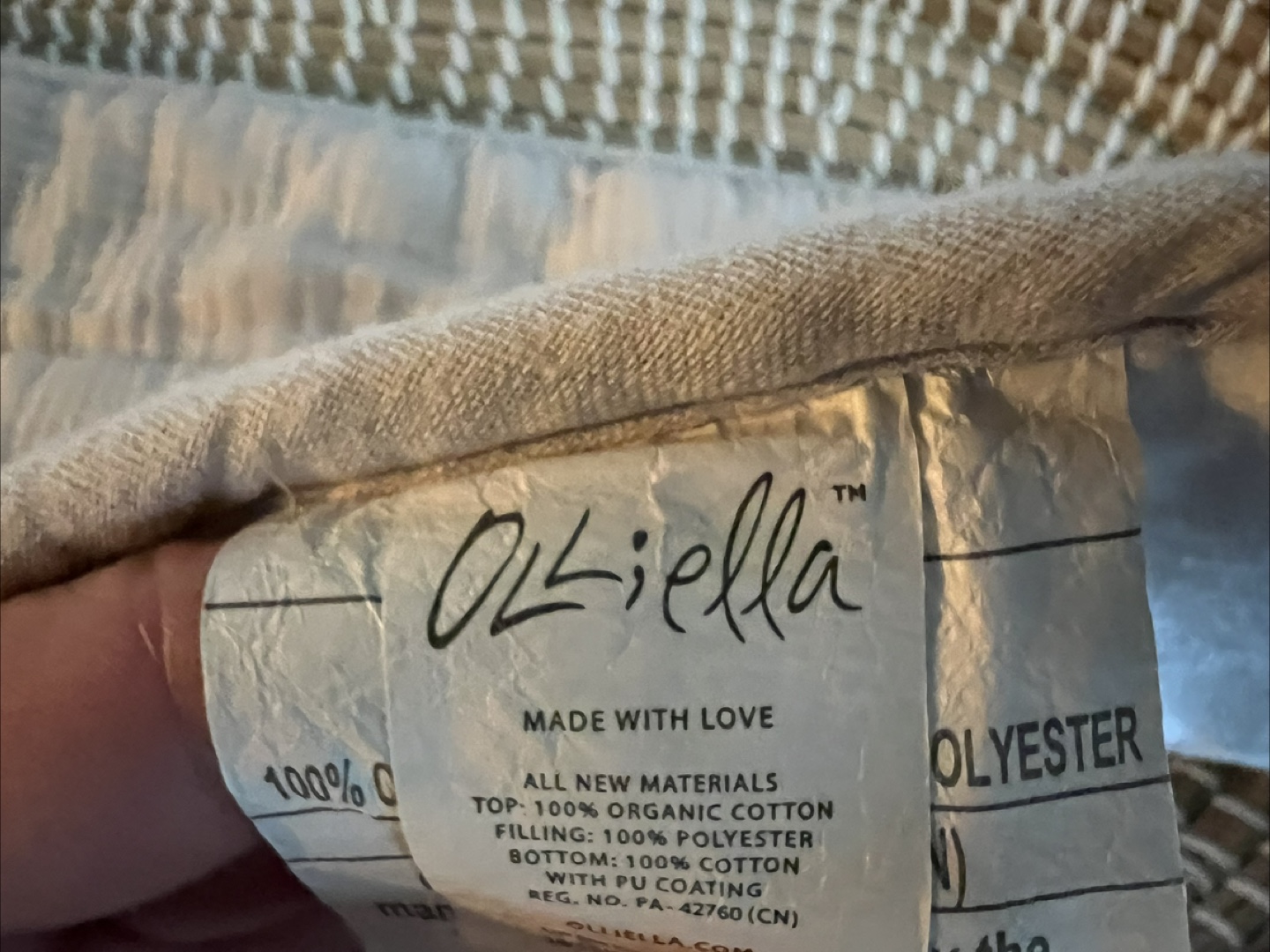 Olliella Reva Seagrass Changing Basket - photo 3