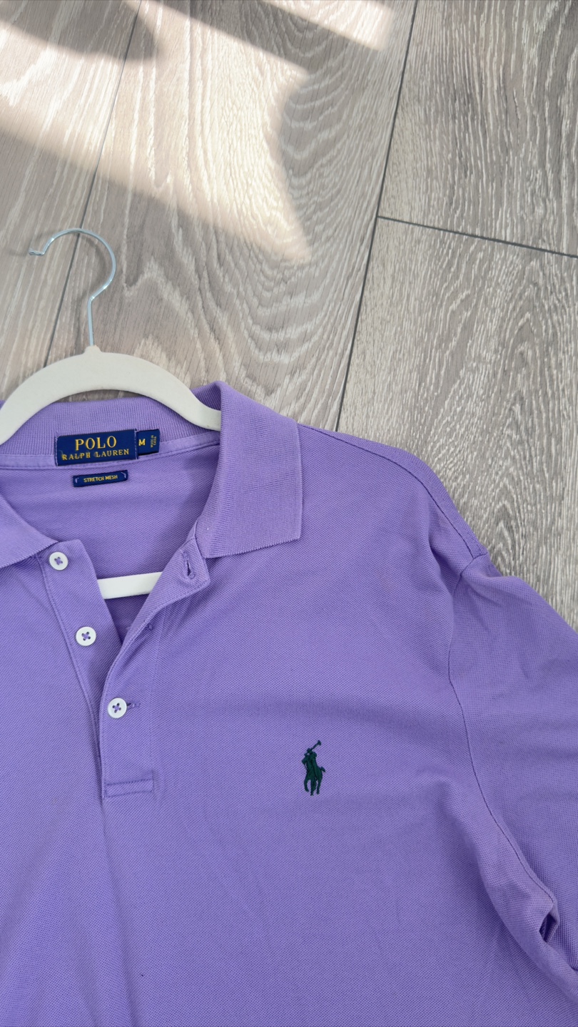Polo Ralph Lauren Lavender Polo Shirt - Size M - photo 3