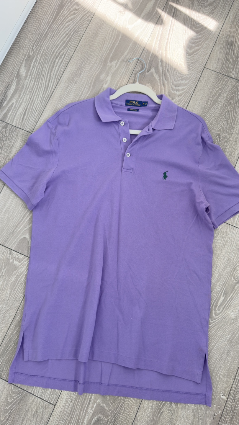 Polo Ralph Lauren Lavender Polo Shirt - Size M