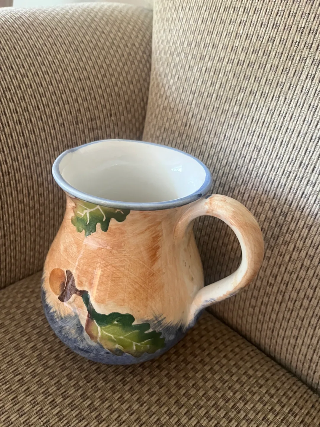 Hand painted pitcher, made in Italy image indicator(3)