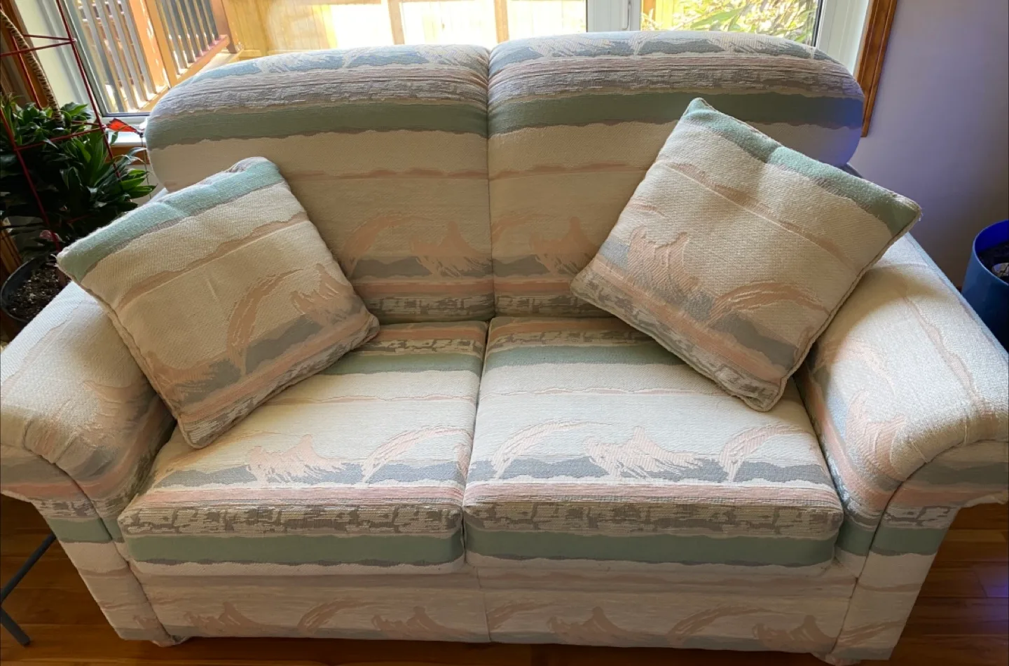 💚🥕Patterned Loveseat thumbnail