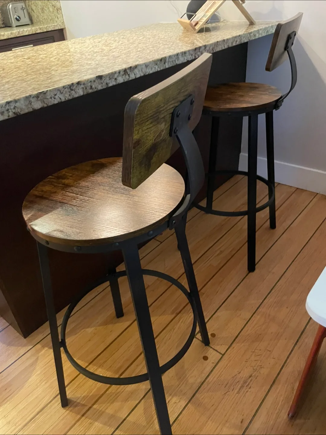 2 x Sturdy Industrial Design Bar Stools image indicator(6)