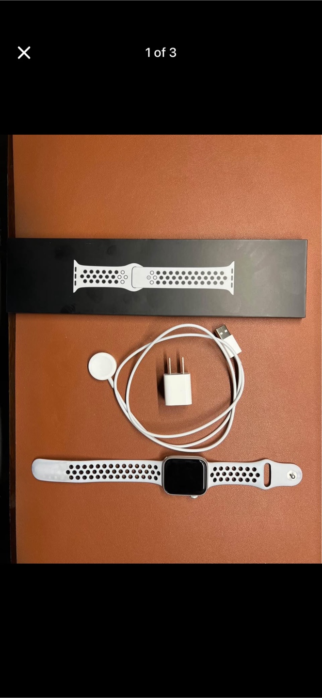 Apple Watch Nike SE GPS, 44mm Silver Al/Pure Platinum/Black. - photo 3