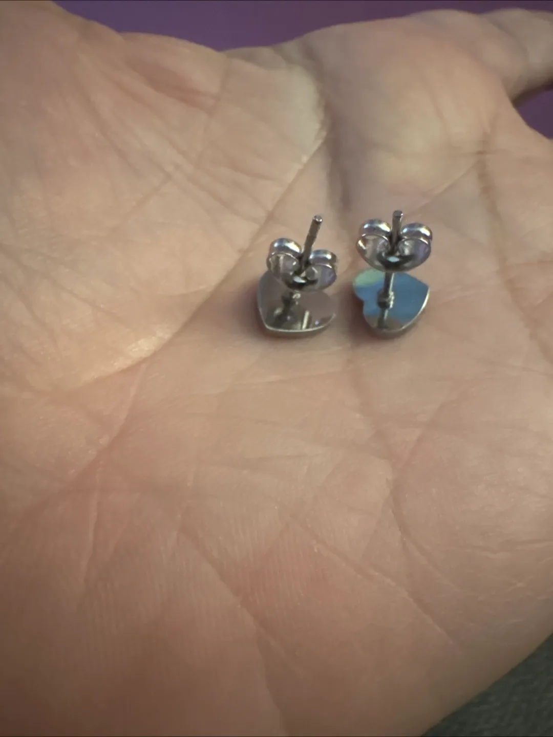 Tiffany Blue enamel silver SS Heart Earrings image indicator(5)