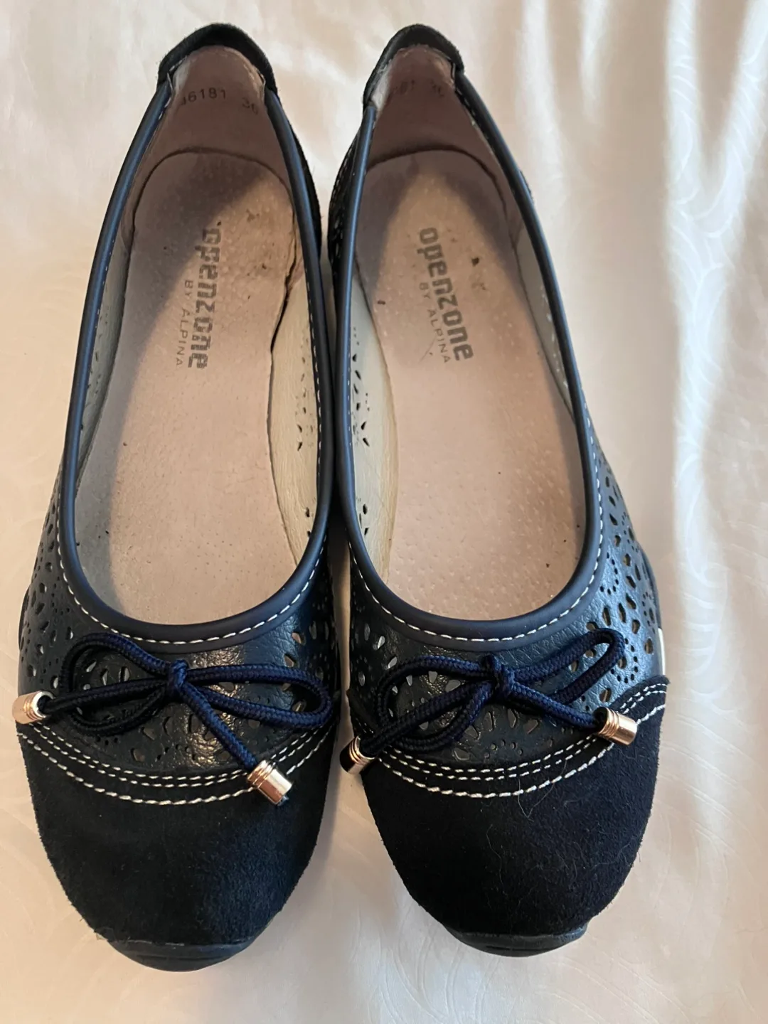 Navy Blue Open Zone Flats thumbnail