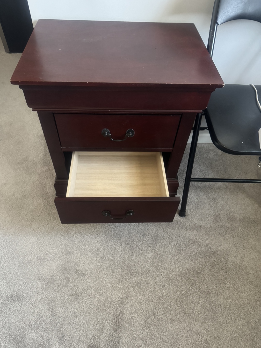Bedside Table with Drawers and dresser with mirror - photo 4