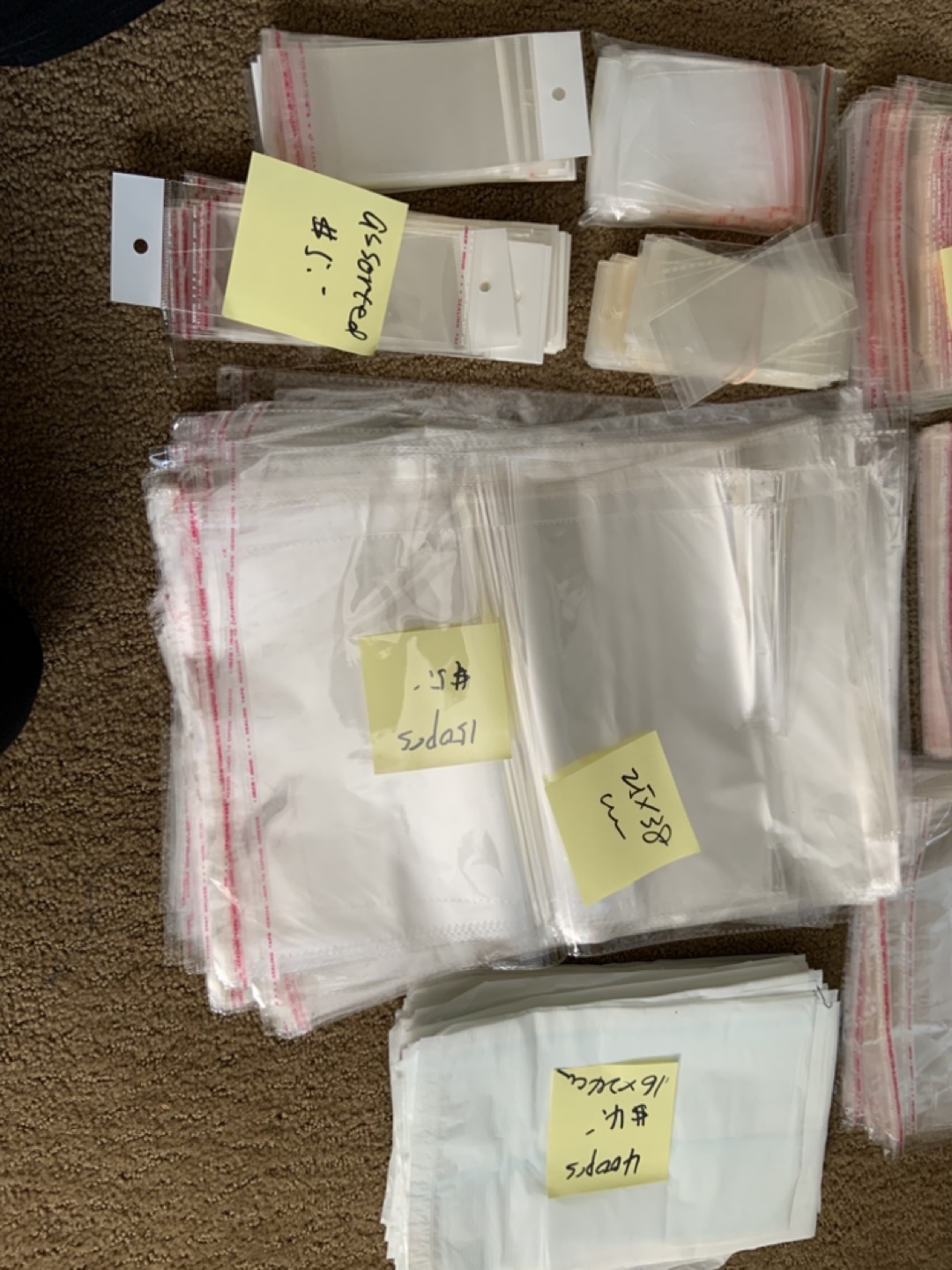Various Sized Clear Plastic Bags - photo 2