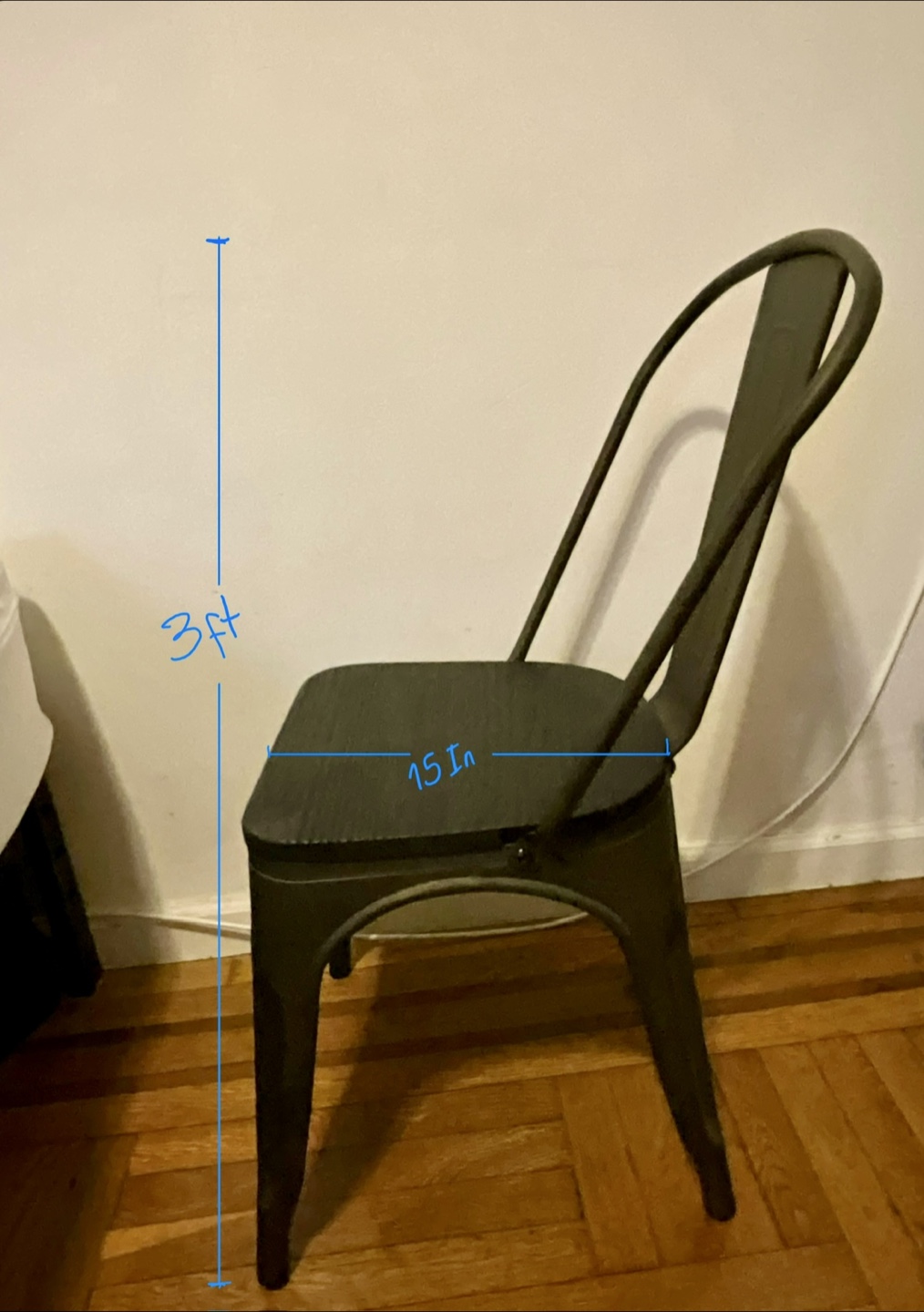 Set of 4 Metal Chairs - photo 2