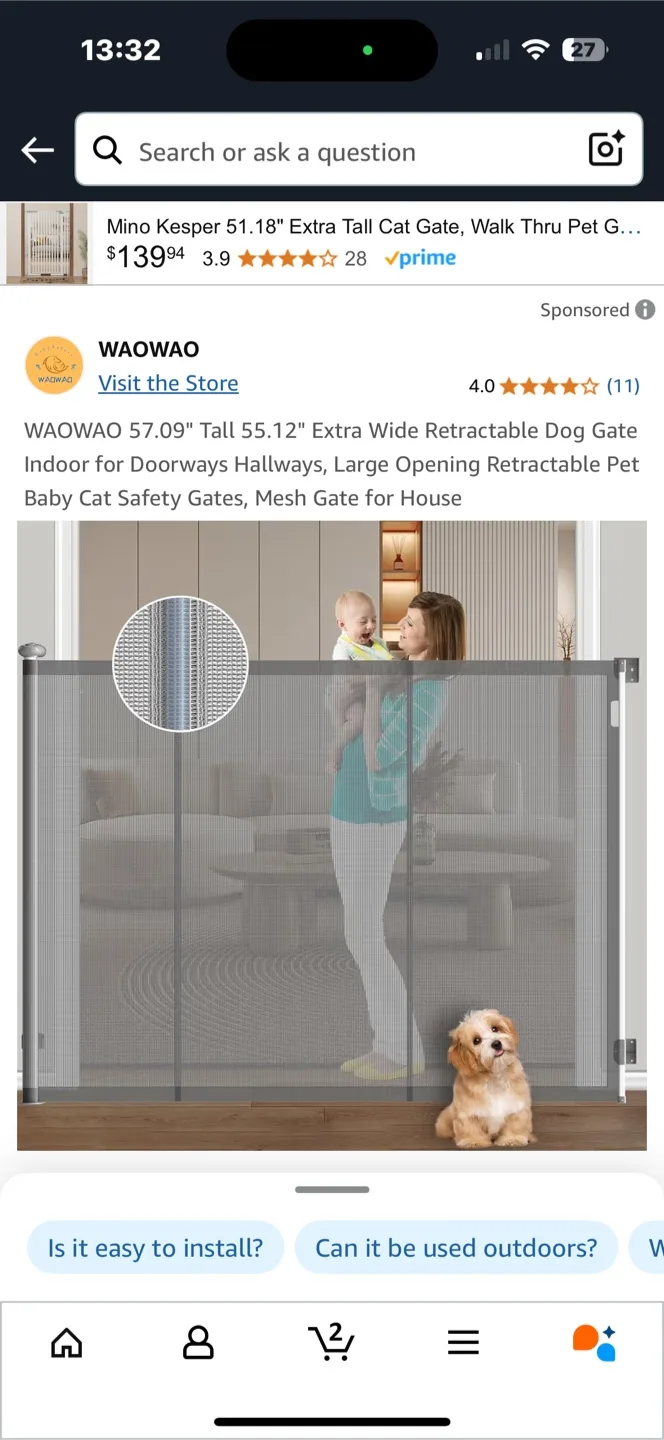 WAOWAO Retractable Safety Gate thumbnail