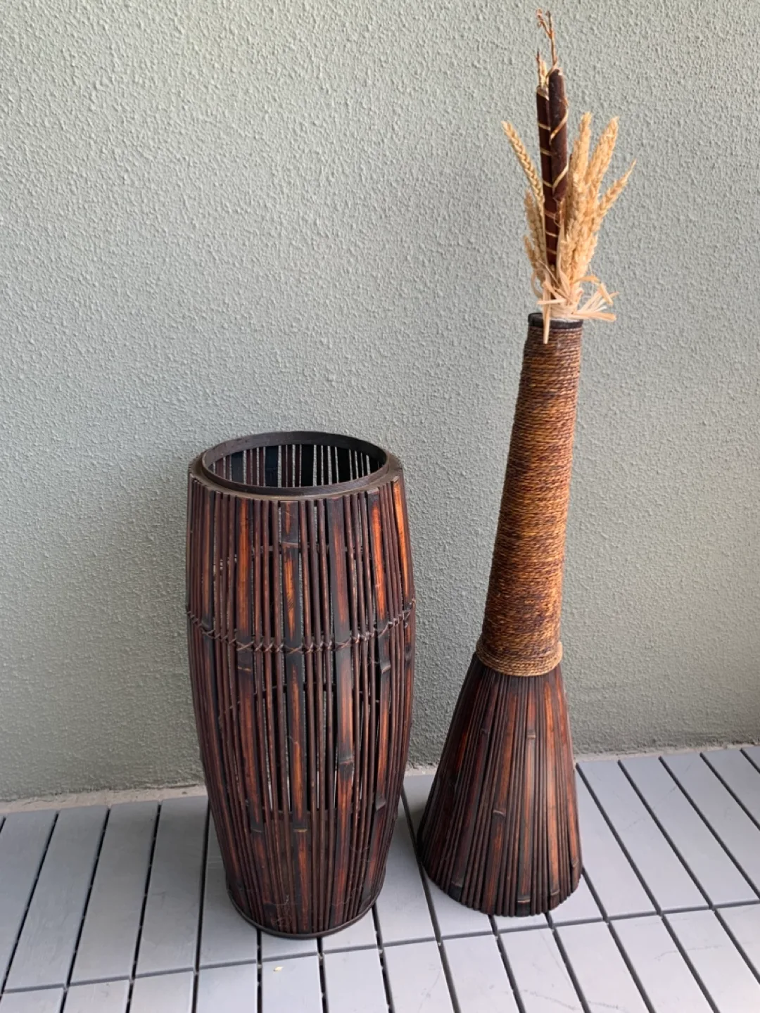 Woven Bamboo Floor Decor — 66 inches (5’5”) tall image indicator(2)