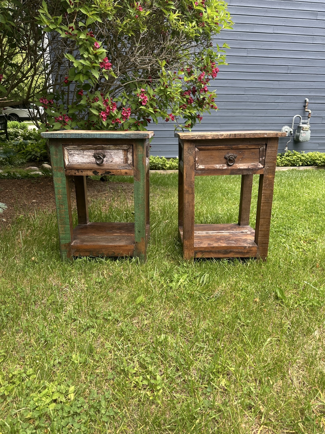 Rustic Nightstands Set