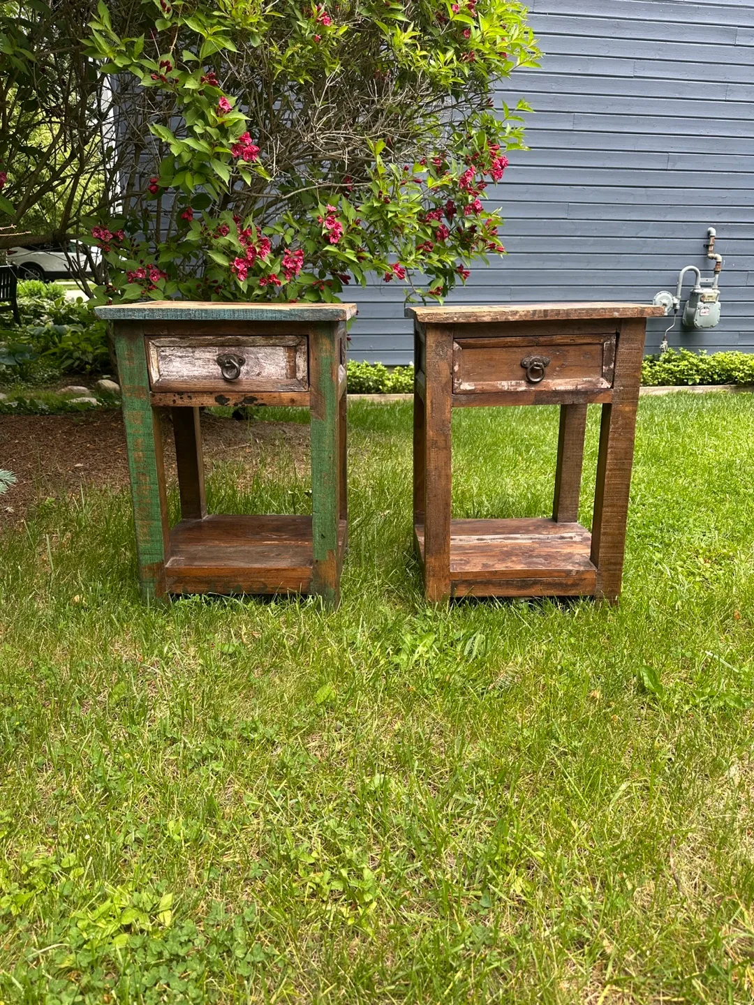 Rustic Nightstands Set thumbnail