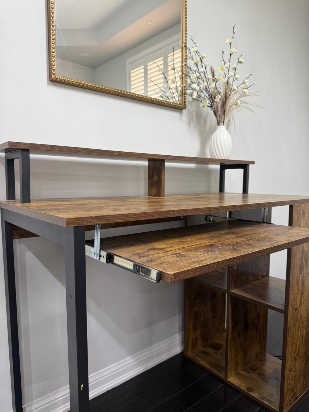 Wood and Metal Desk - photo 2