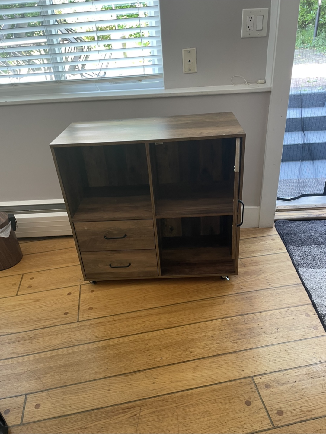 Wood Finish Storage & Display Cabinet - photo 3
