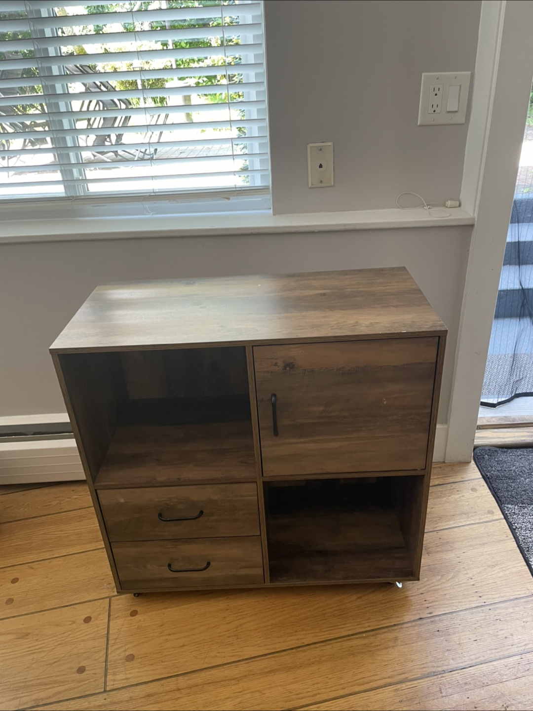 Wood Finish Storage & Display Cabinet - photo 2