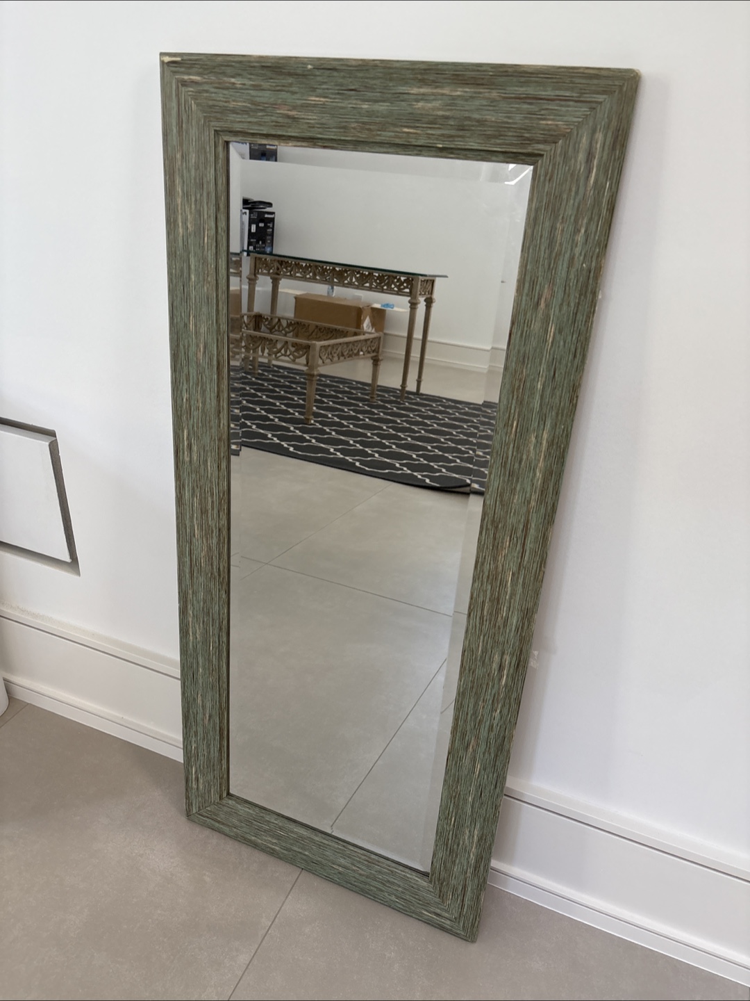 Green Rustic Framed Mirror - photo 2
