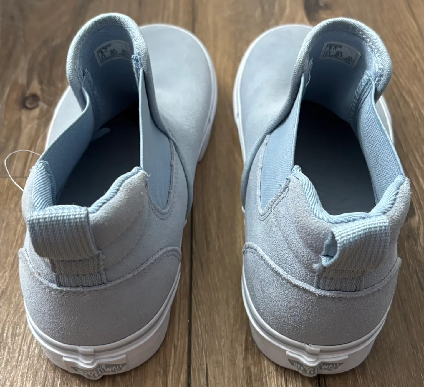 Vans mid blue Fog skate shoes sz US 8 women’s - New No Box image indicator(3)