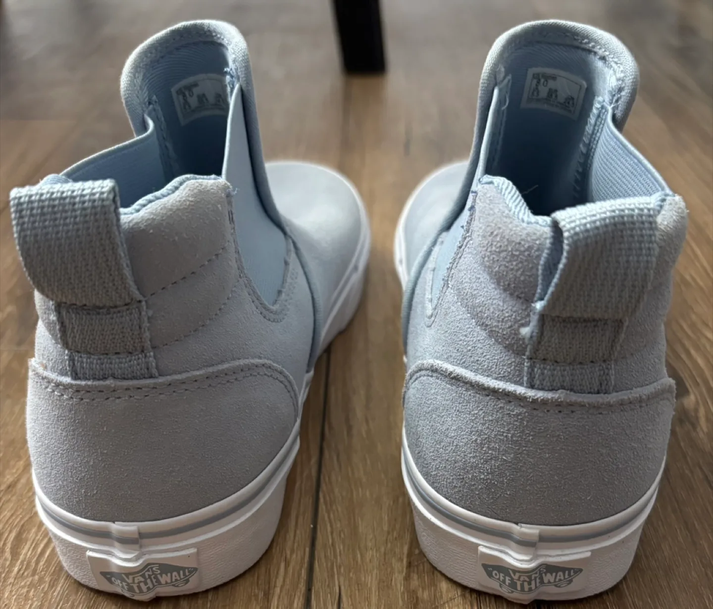 Vans mid blue Fog skate shoes sz US 8 women’s - New No Box image indicator(4)