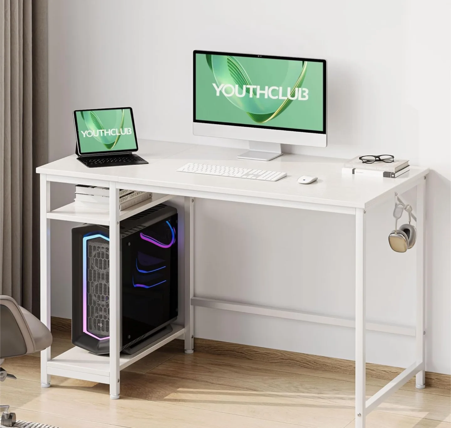 YOUTHCLUB 60* 24 inches gaming desk image indicator(2)