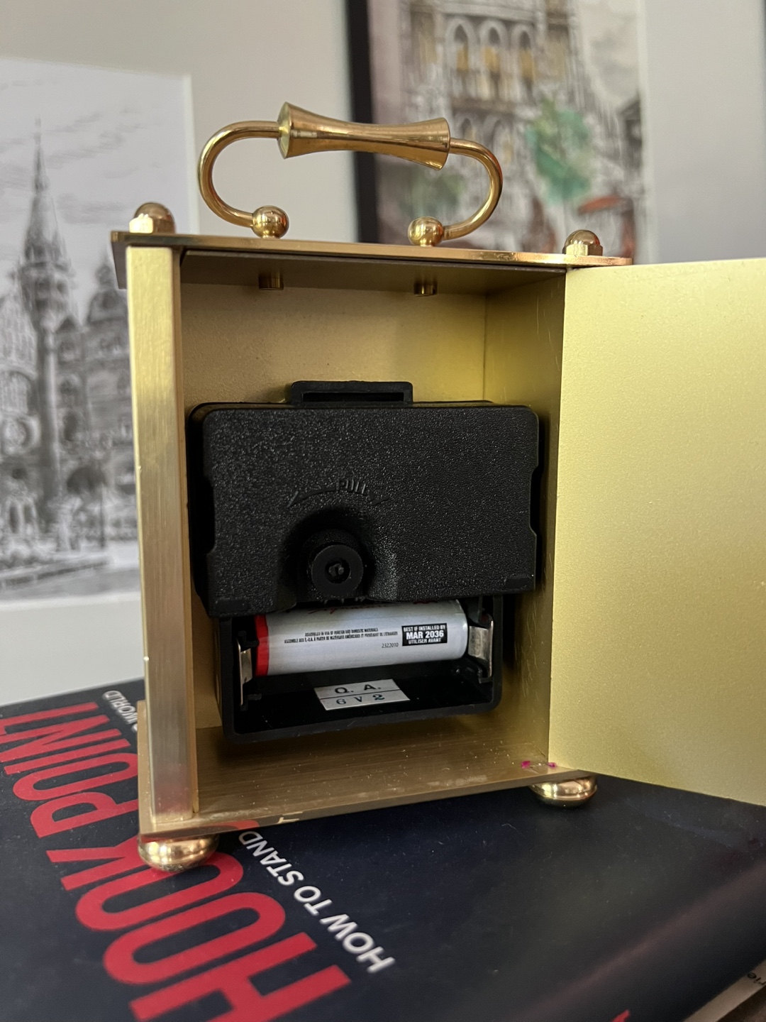 Brass Carriage Clock - photo 5