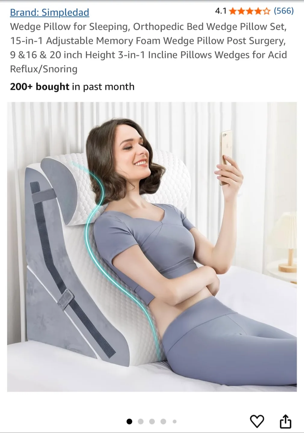 Wedge Pillow for Support image indicator(2)