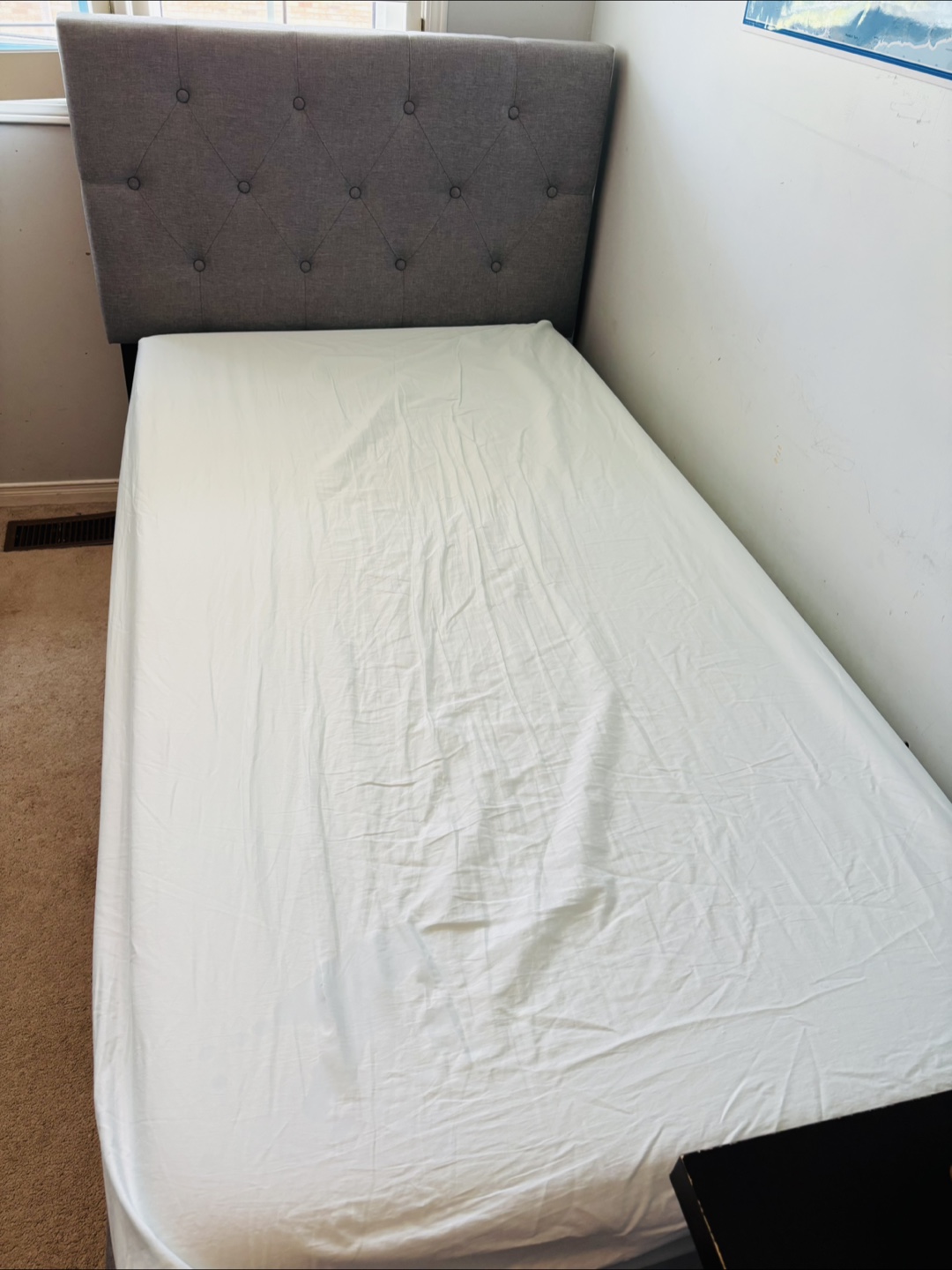 Single Bed Frame with Headboard