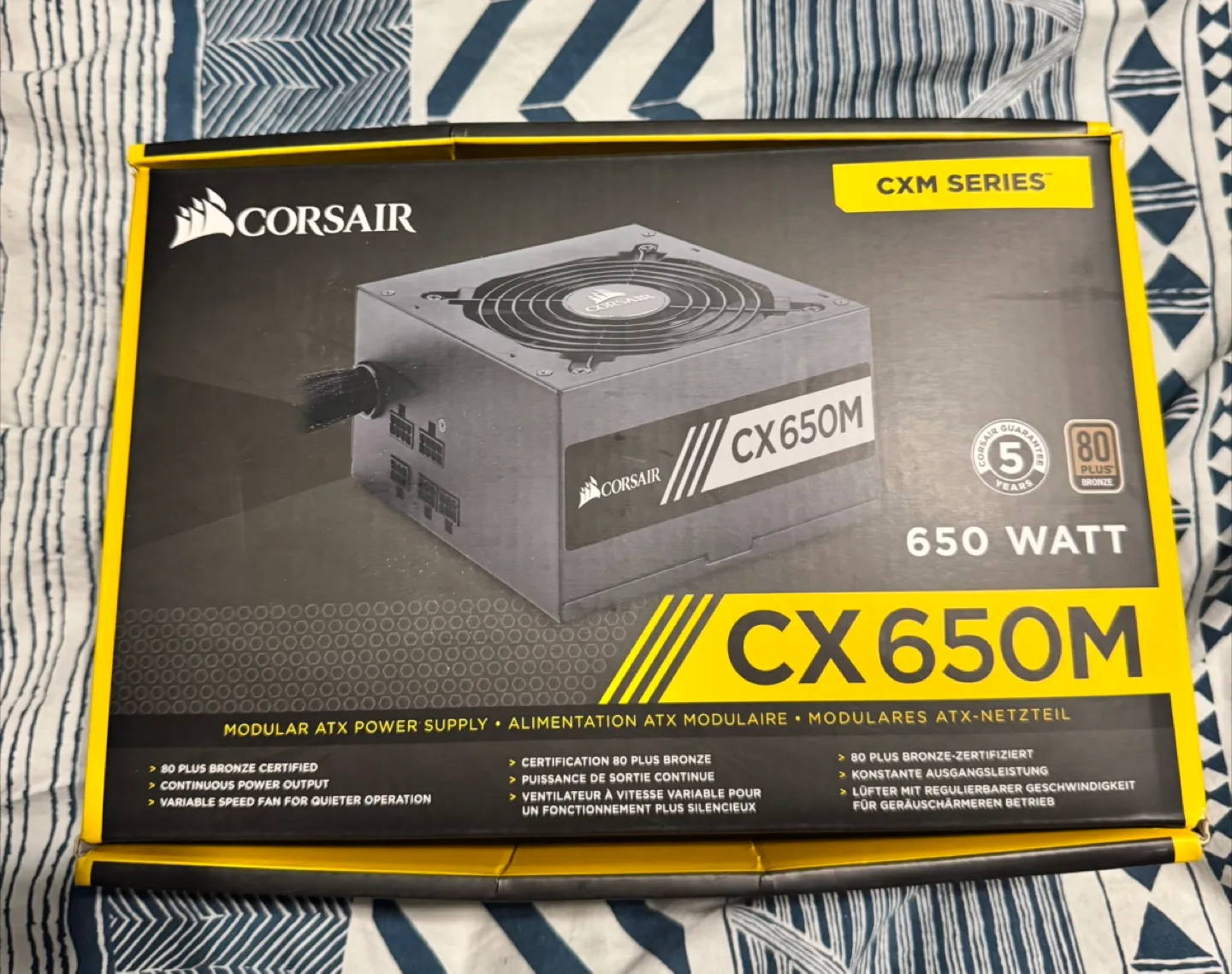 Corsair CX650M Power Supply thumbnail