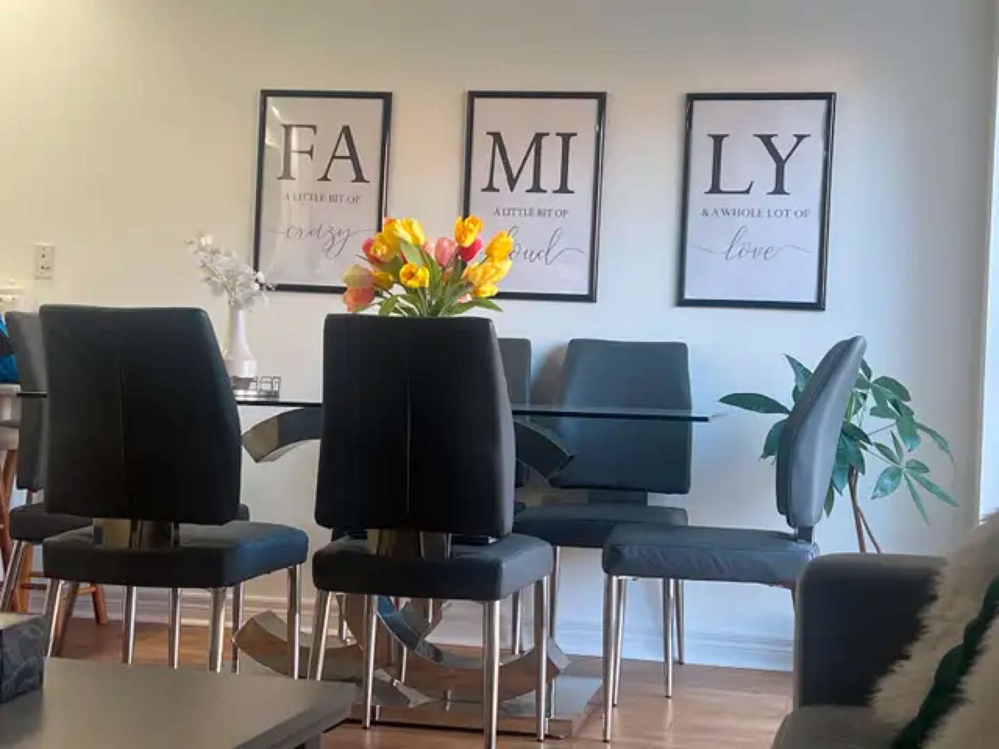 Glass Top Dining Table with Chairs - photo 3