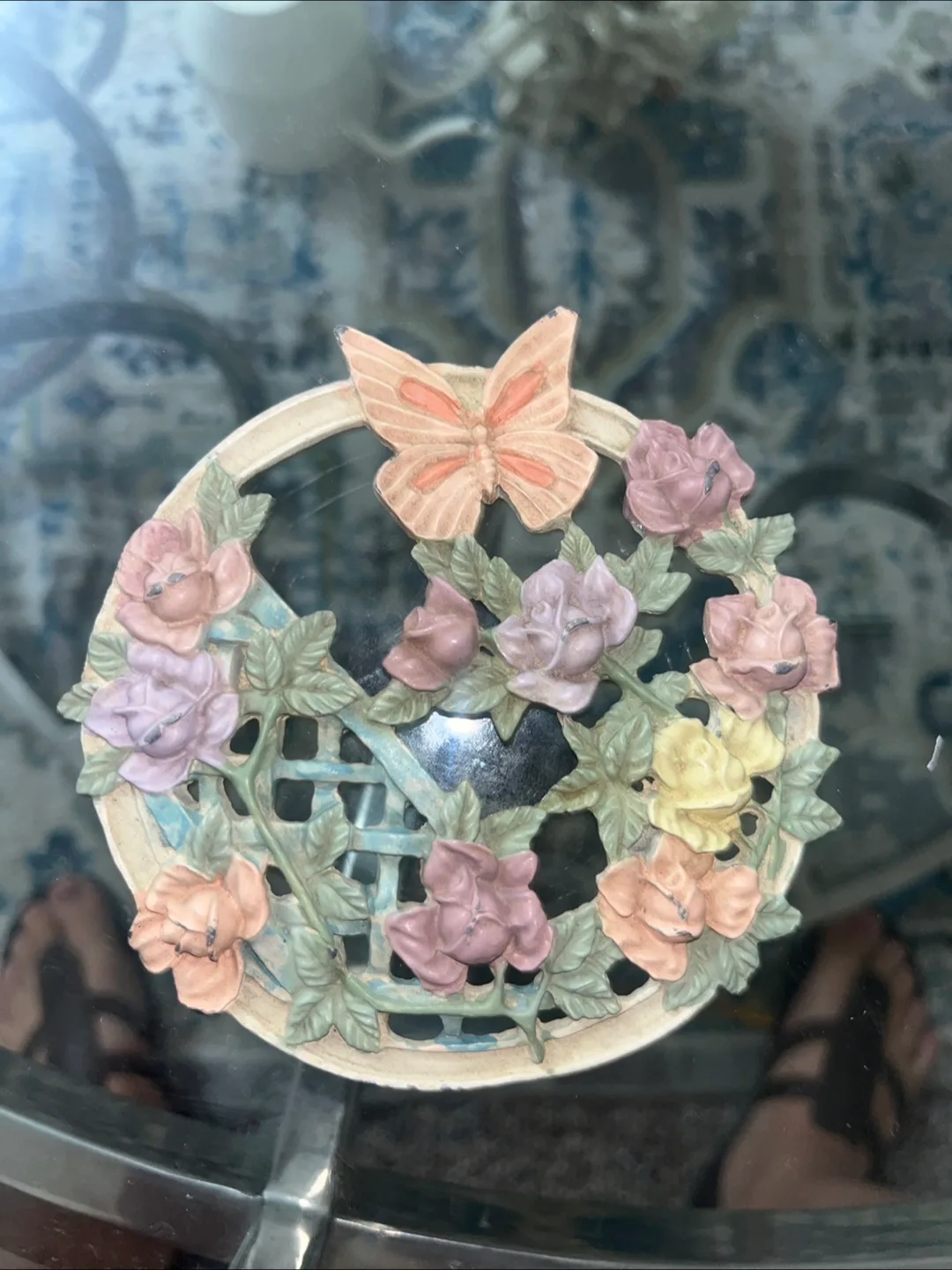 Metal Floral and Butterfly Decor image indicator(9)