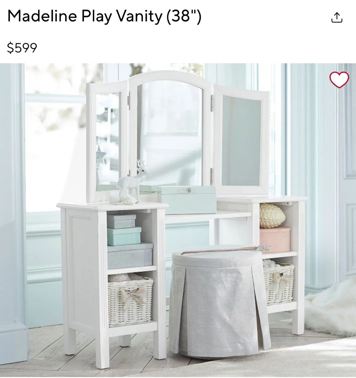 Madeline Play Vanity (38") thumbnail