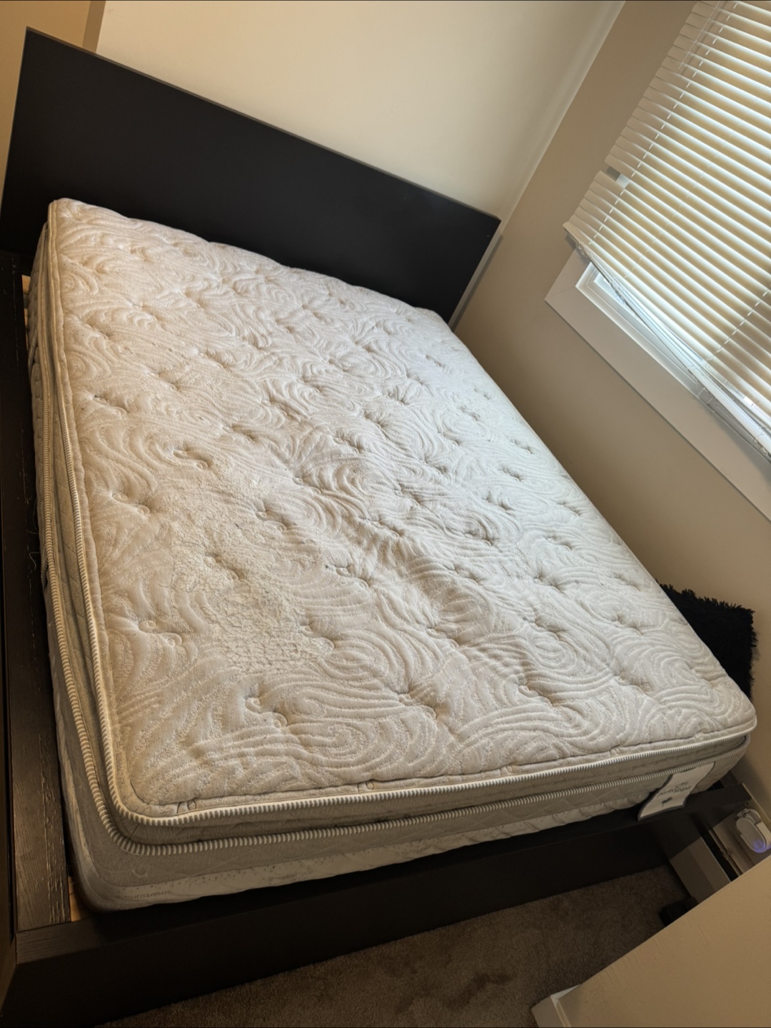 Black Bed Frame with Storage - photo 3