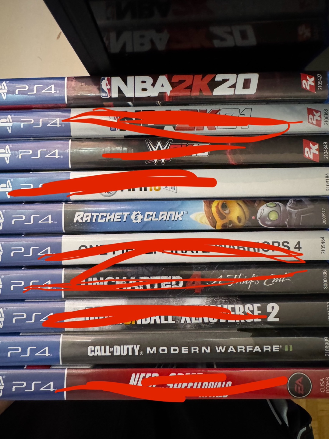 Bundle of 8 PS4 Games