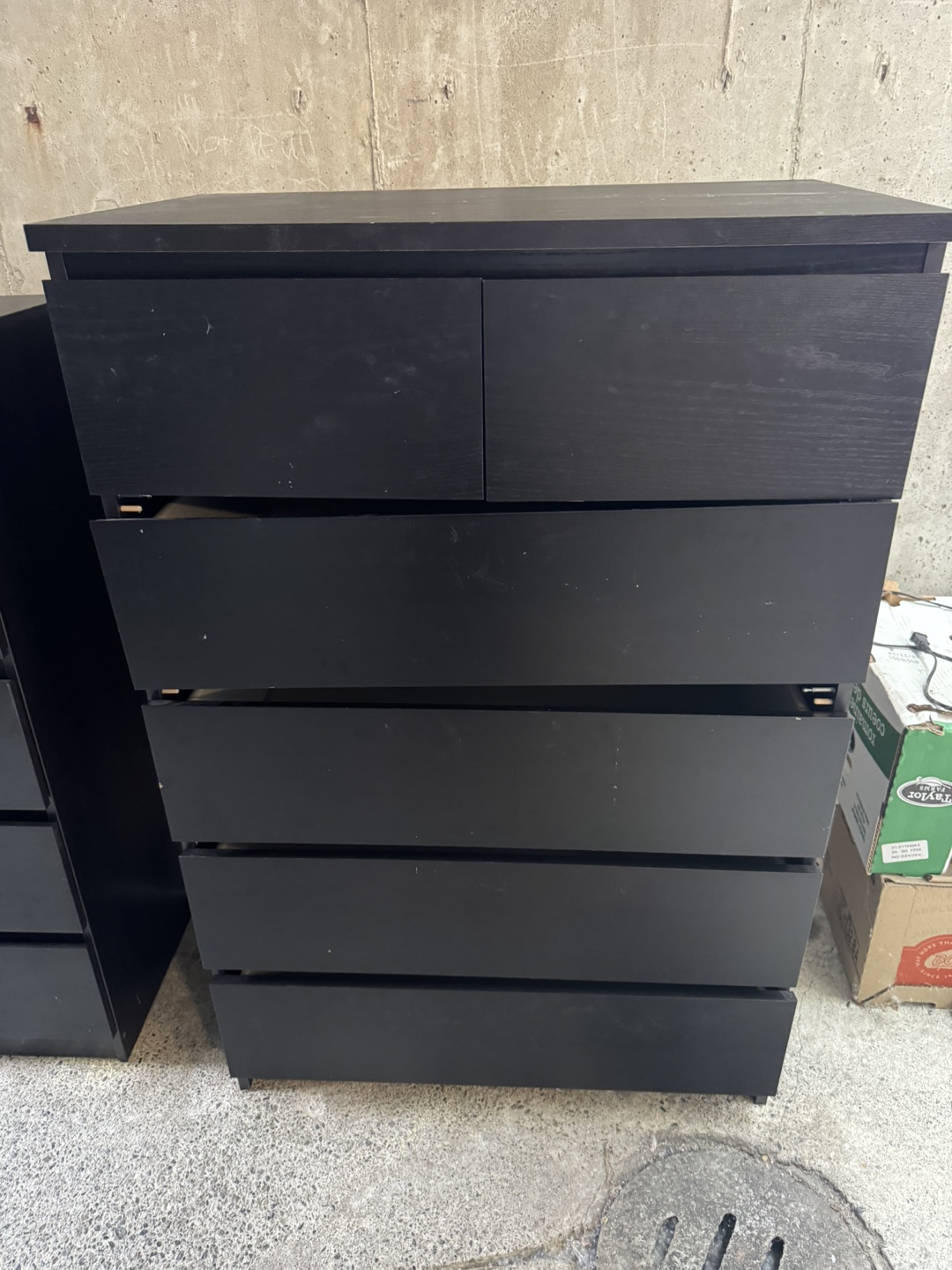 Black Dresser with Drawers from Ikea