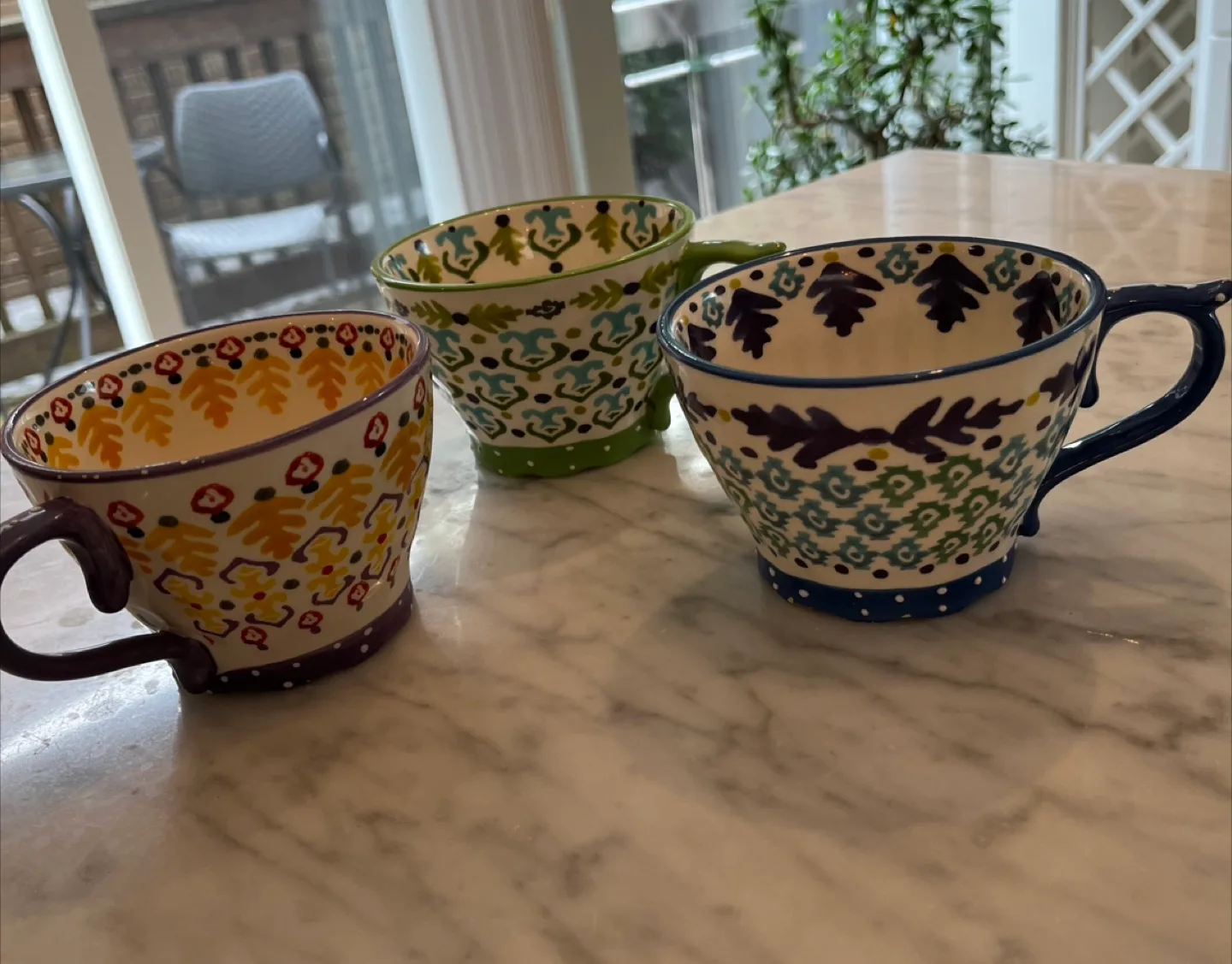 Set of Decorative Ceramic Cups 🥕 image indicator(4)