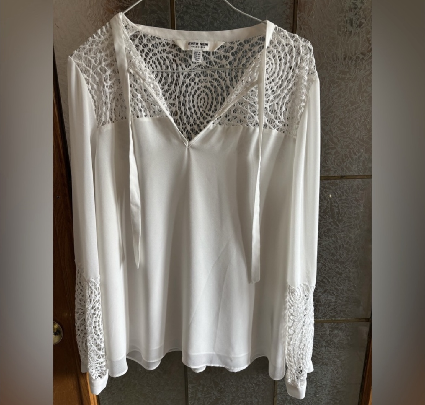 EVER NEW White Lace Blouse - photo 4
