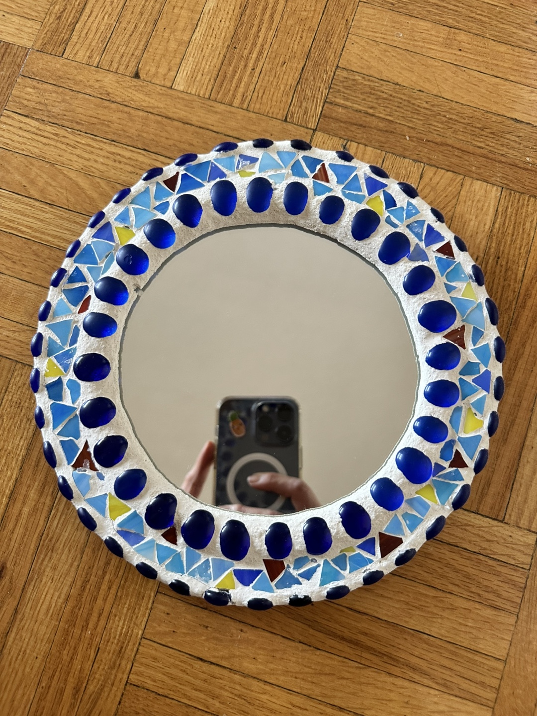 Mosaic Mediterranean Round Mirror