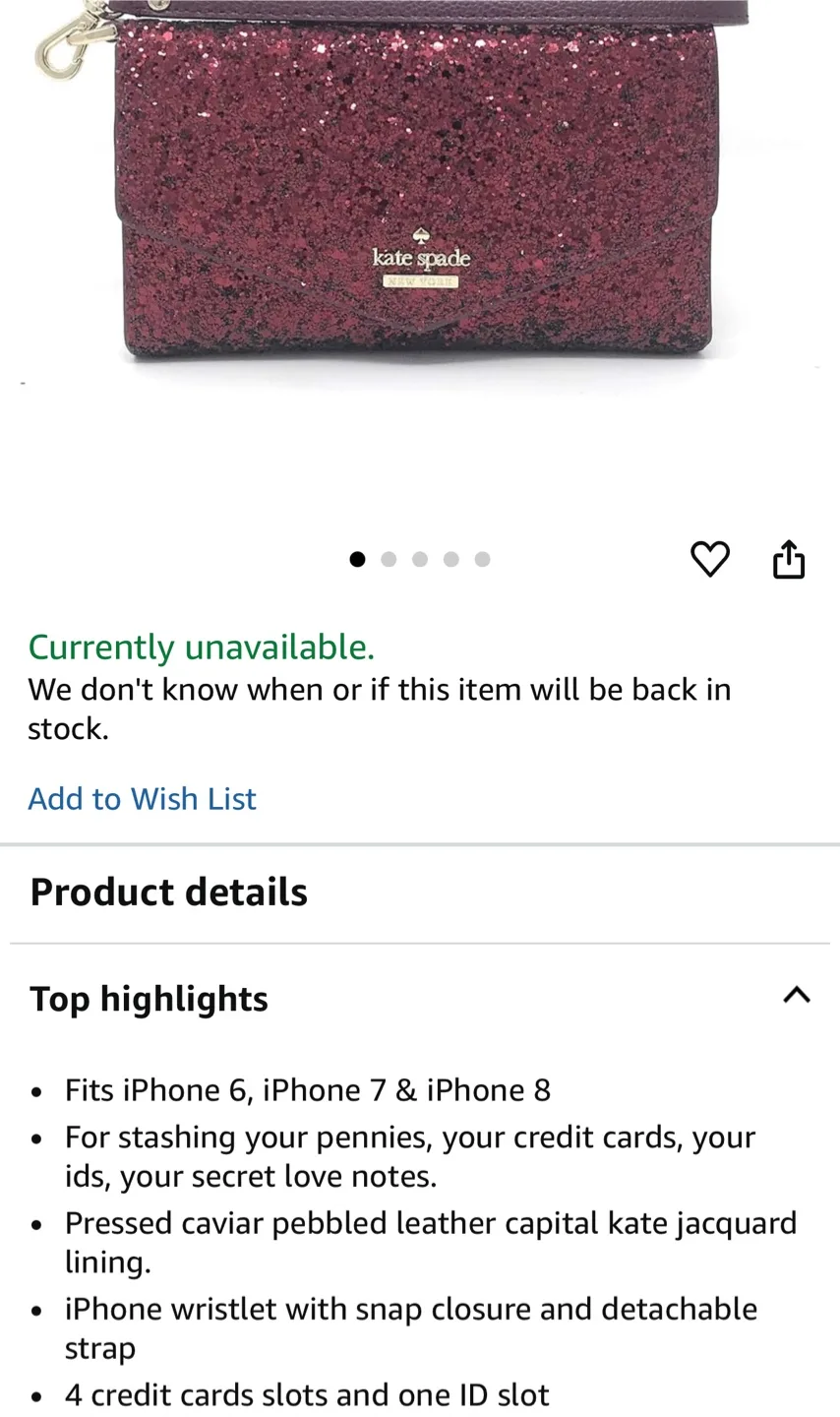 Kate Spade Wallet with Wristlet Strap image indicator(6)