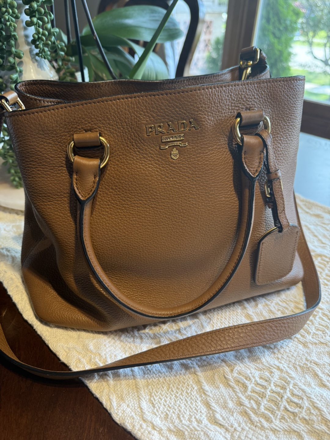 Prada Brown Leather Handbag