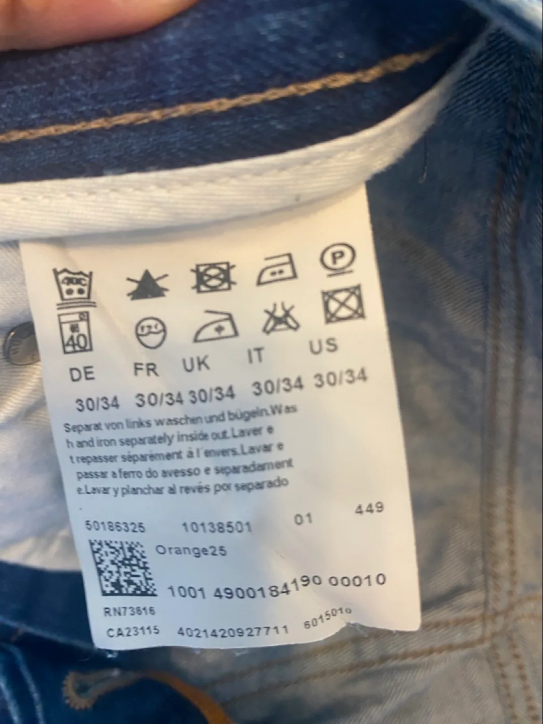 BOSS ORANGE Men’s Jeans Regular Fit - Size US 30/34 image indicator(3)