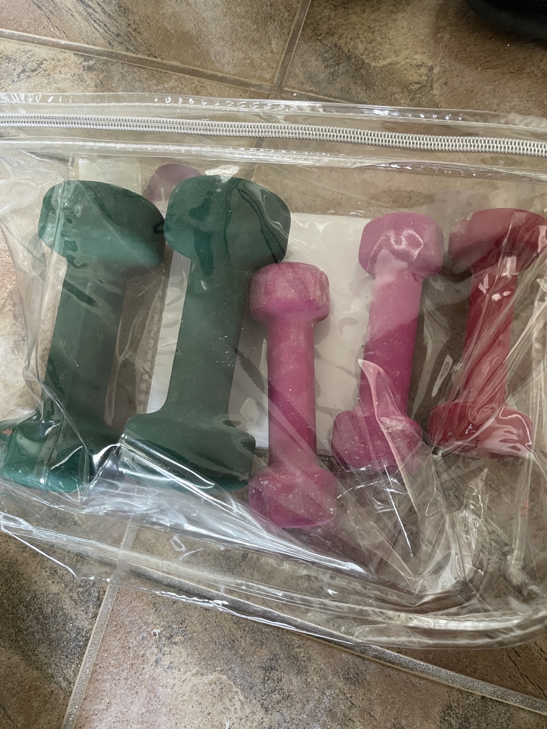 Set of Colourful Dumbbells
