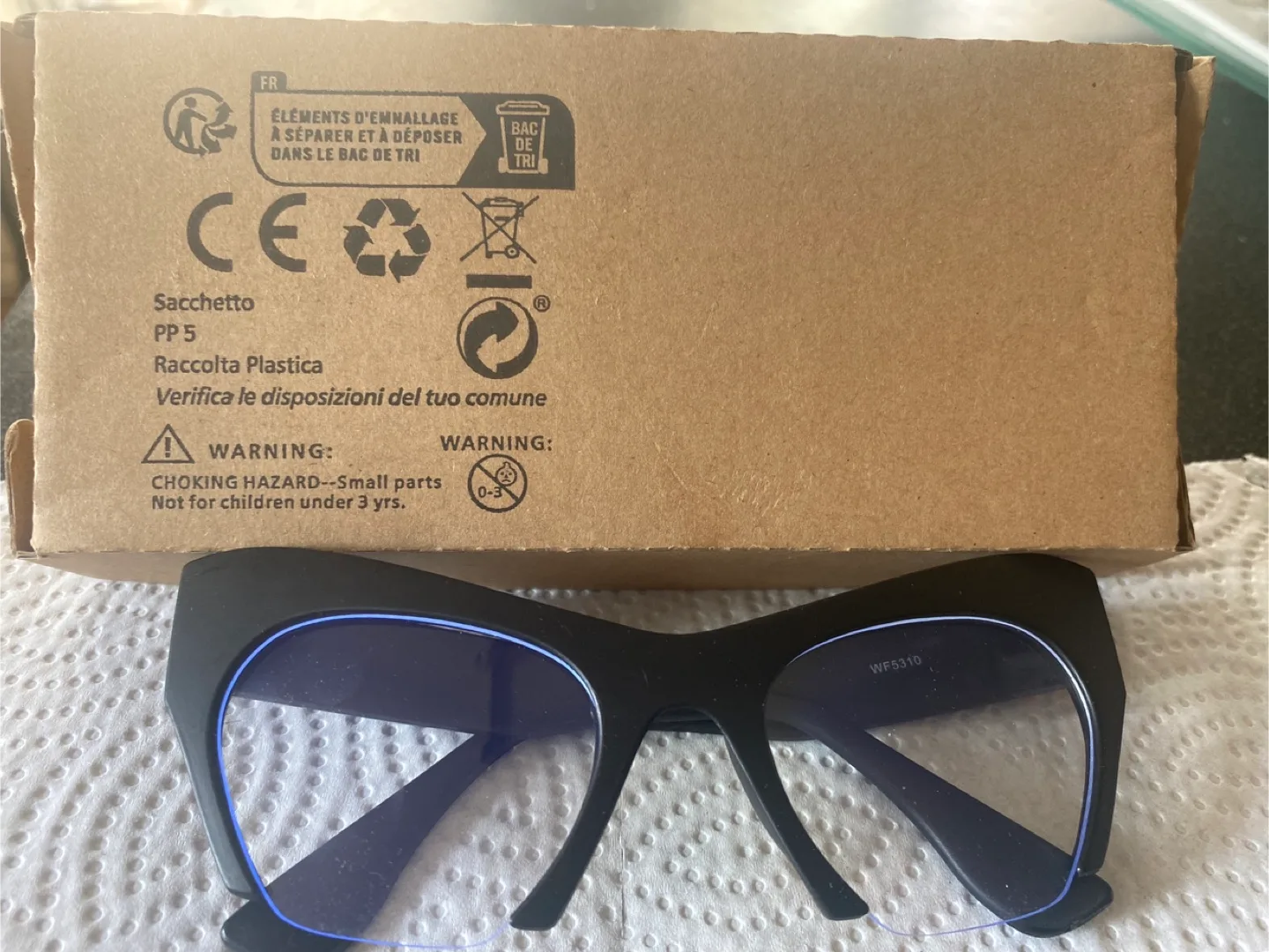 🥕 Fashion Black Cat-Eye Glasses image indicator(2)