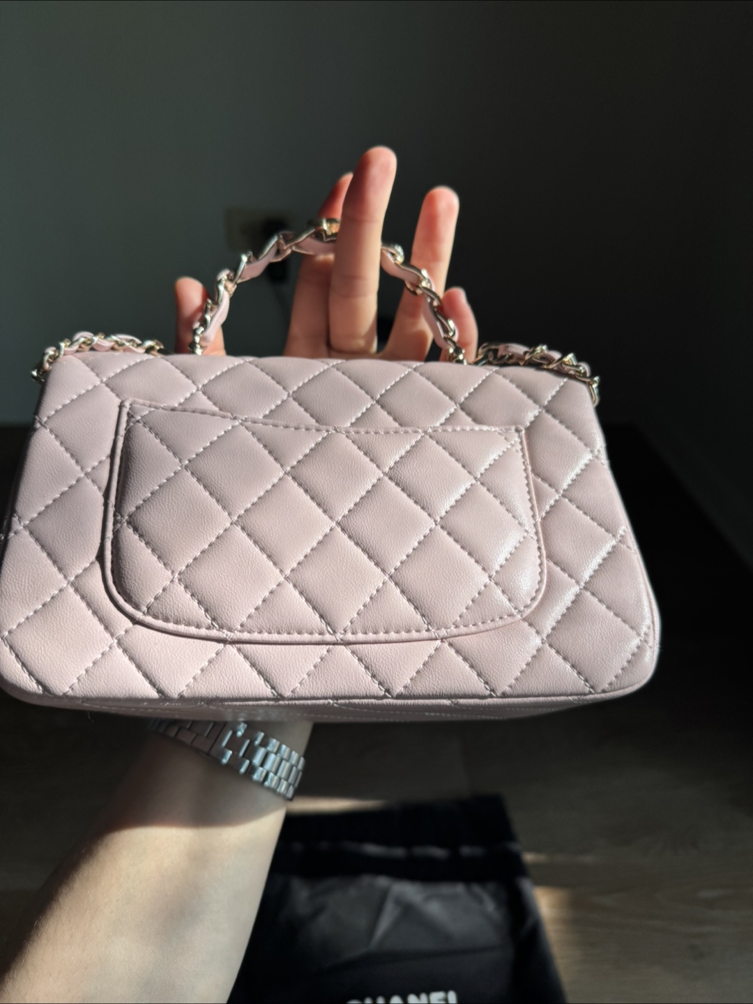Chanel Pink Quilted Handbag - photo 2