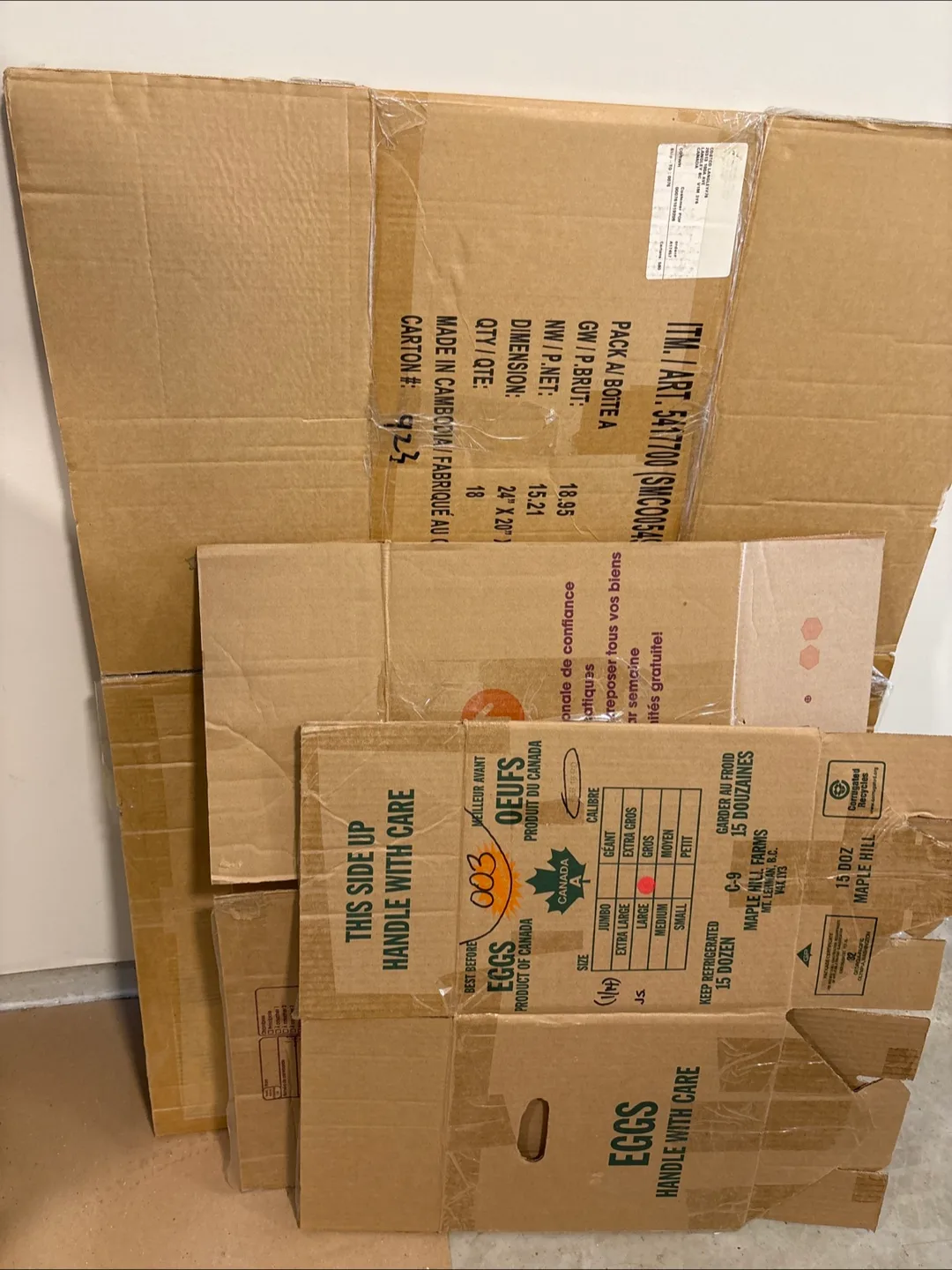 Assorted Cardboard Boxes💚🥕 thumbnail
