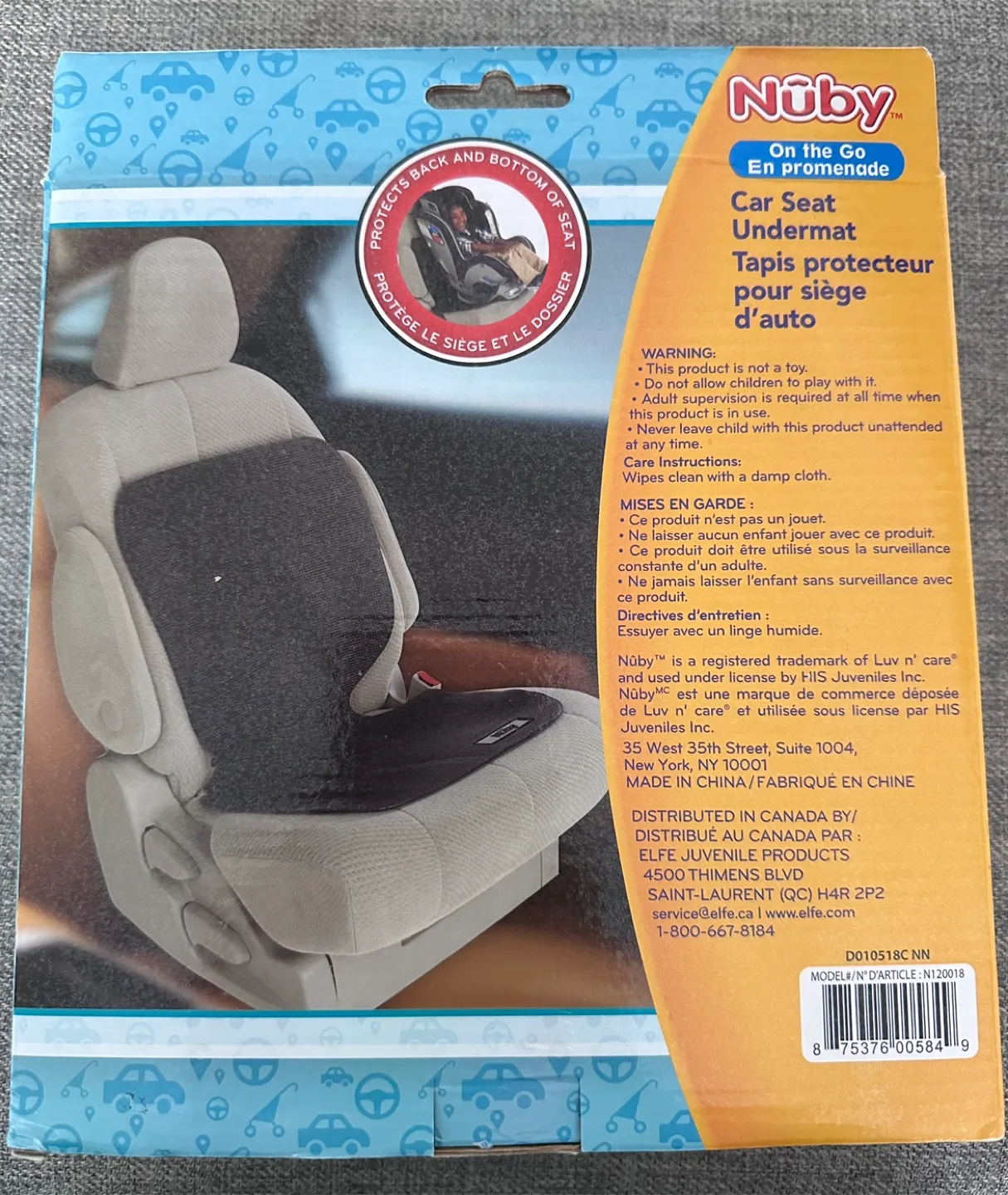 Nuby Car Seat Undermat Anti-slip image indicator(2)