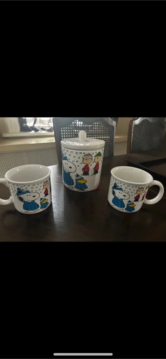 Peanuts Snoopy Winter Mug and Container Set thumbnail