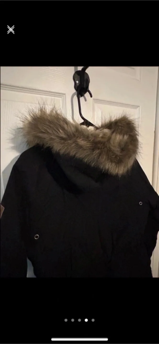 Roxy Black Winter Jacket with Hood image indicator(4)