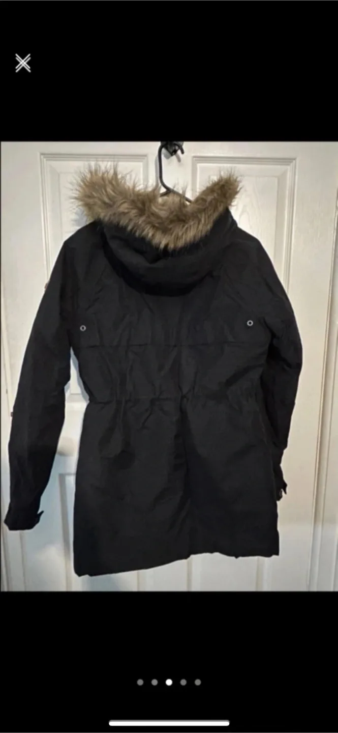Roxy Black Winter Jacket with Hood image indicator(3)