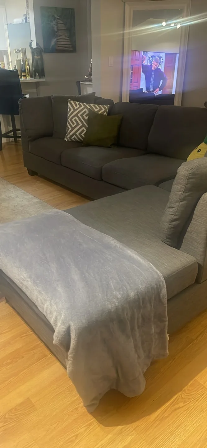 Large Grey Sectional Sofa image indicator(2)