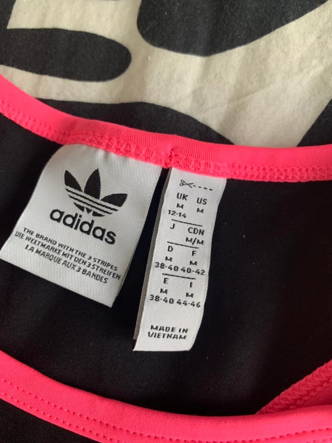 Adidas Black and Pink Sports Bra image indicator(2)
